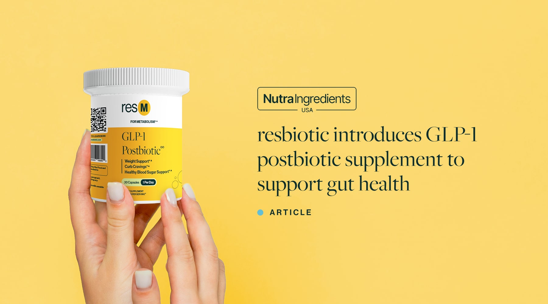 res Introduces GLP-1 Postbiotic Supplement to Support Gut Health