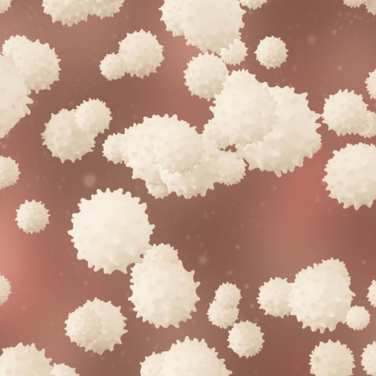 Bacteria floating