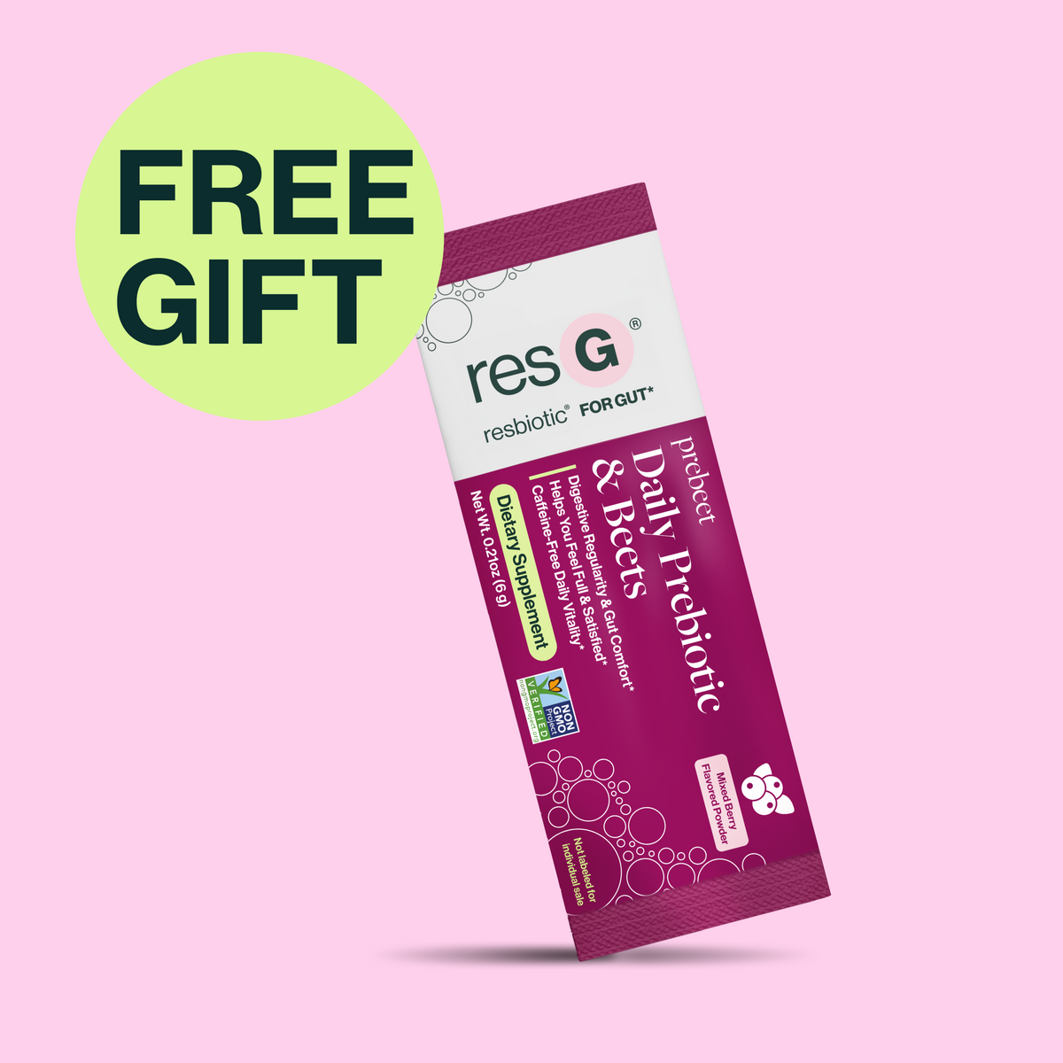 Sample Stick Pack - resG® prebeet Daily Prebiotic & Beets