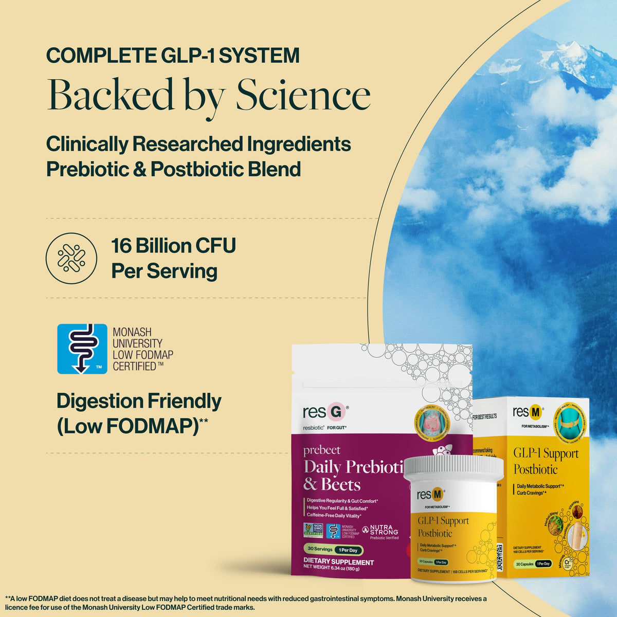 Clinically Researched Prebiotic and Postbiotics with minerals, vitamins, and 16B CFU per serving. Metabolic health and digestion friendly! Good source of fiber.