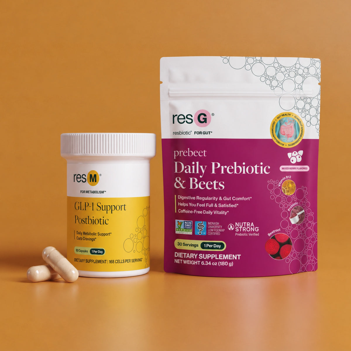 Ultimate metabolism bundle with expert GLP-1 formulas¹ for metabolism support (curbed cravings, healthy blood sugar already in normal range)*, digestive support (bloat & gas, stool regularity)*, heart and circulatory support*, and caffeine-free energy boost*
