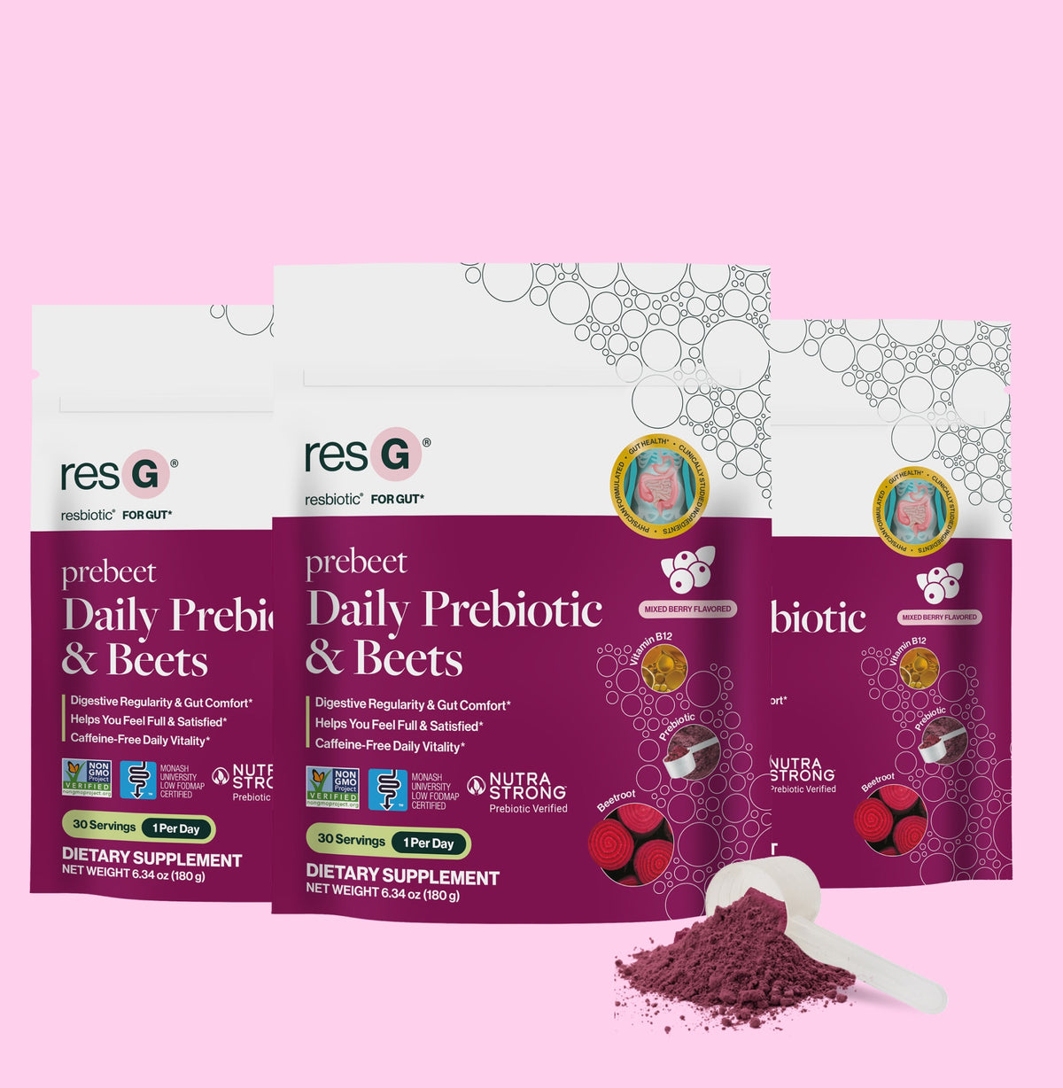 Clinically validated & all-natural GLP-1 booster¹ prebiotic supplement for digestion, caffeine-free energy, heart health, and much more!