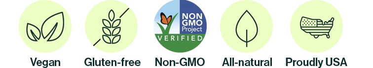 resB® is also gluten free, non GMO, all natural, sugar free, vegan, cruelty free, dairy free, soy free, nut free, caffeine free, diet inclusive (keto, paleo), and made in the USA.