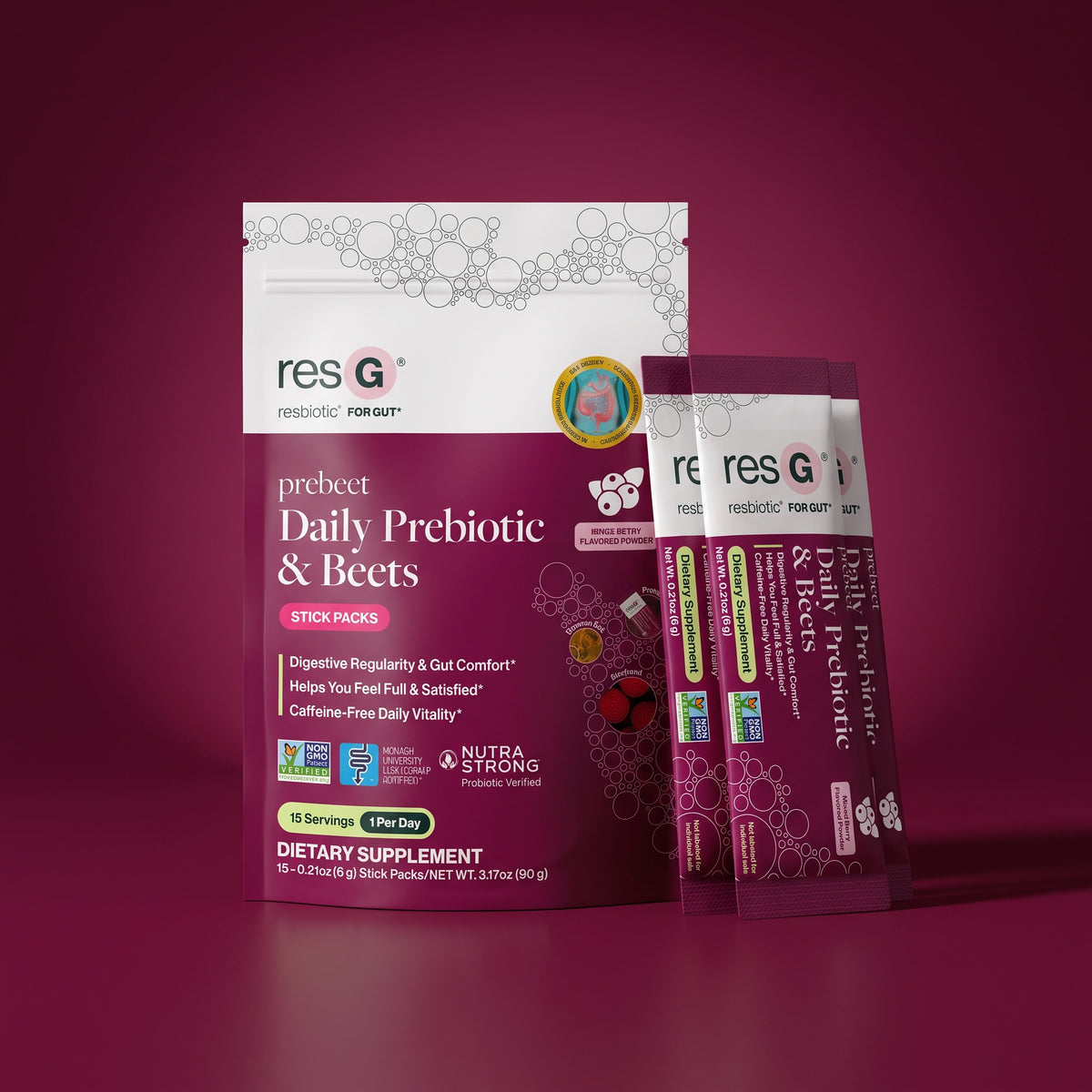 Clinically validated & all-natural GLP-1 support¹ prebiotic supplement for digestion, metabolism, caffeine-free energy, heart health, and much more!