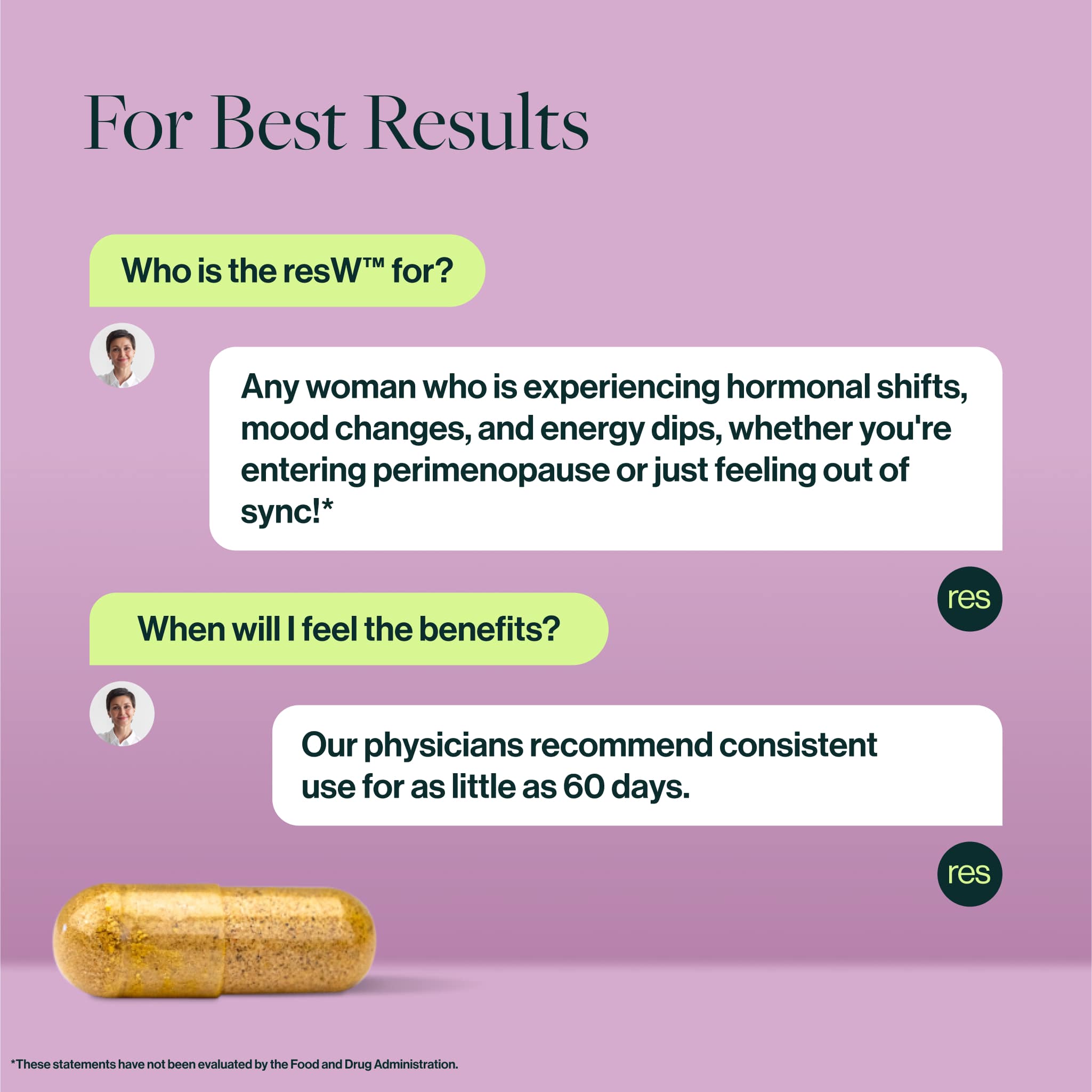 resW™ Perimenopause Postbiotic