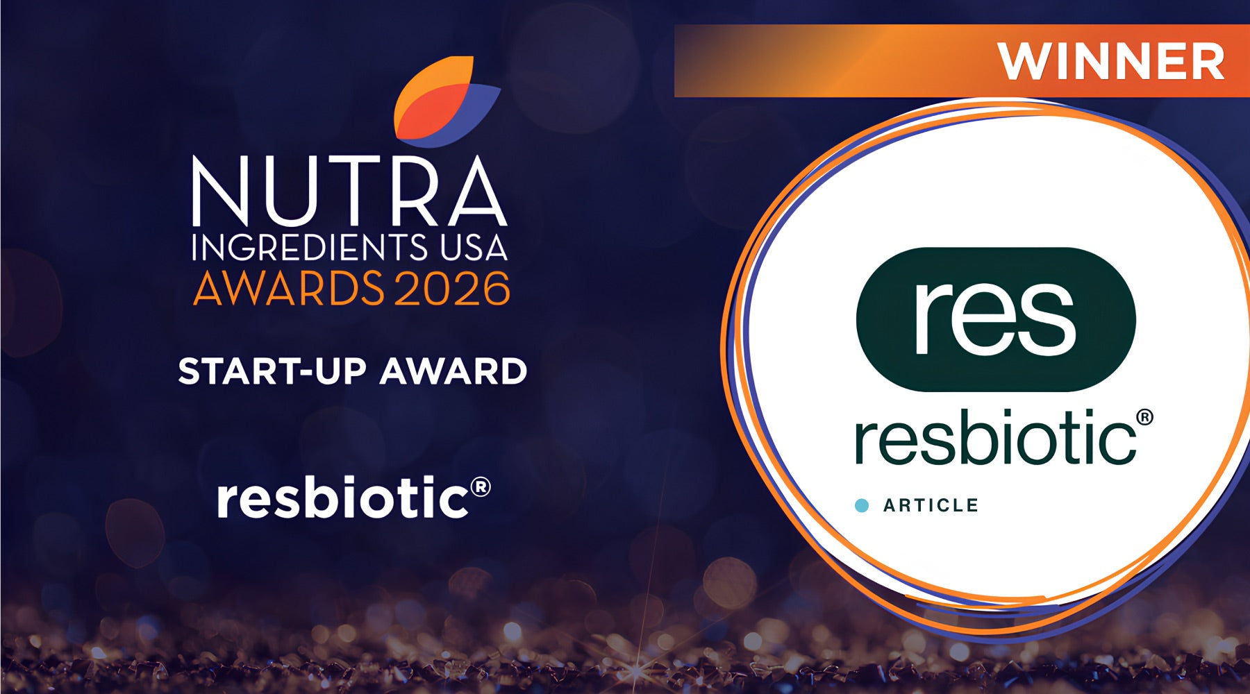 resbiotic® Named 2026 NutraIngredients USA Start-Up Award Winner