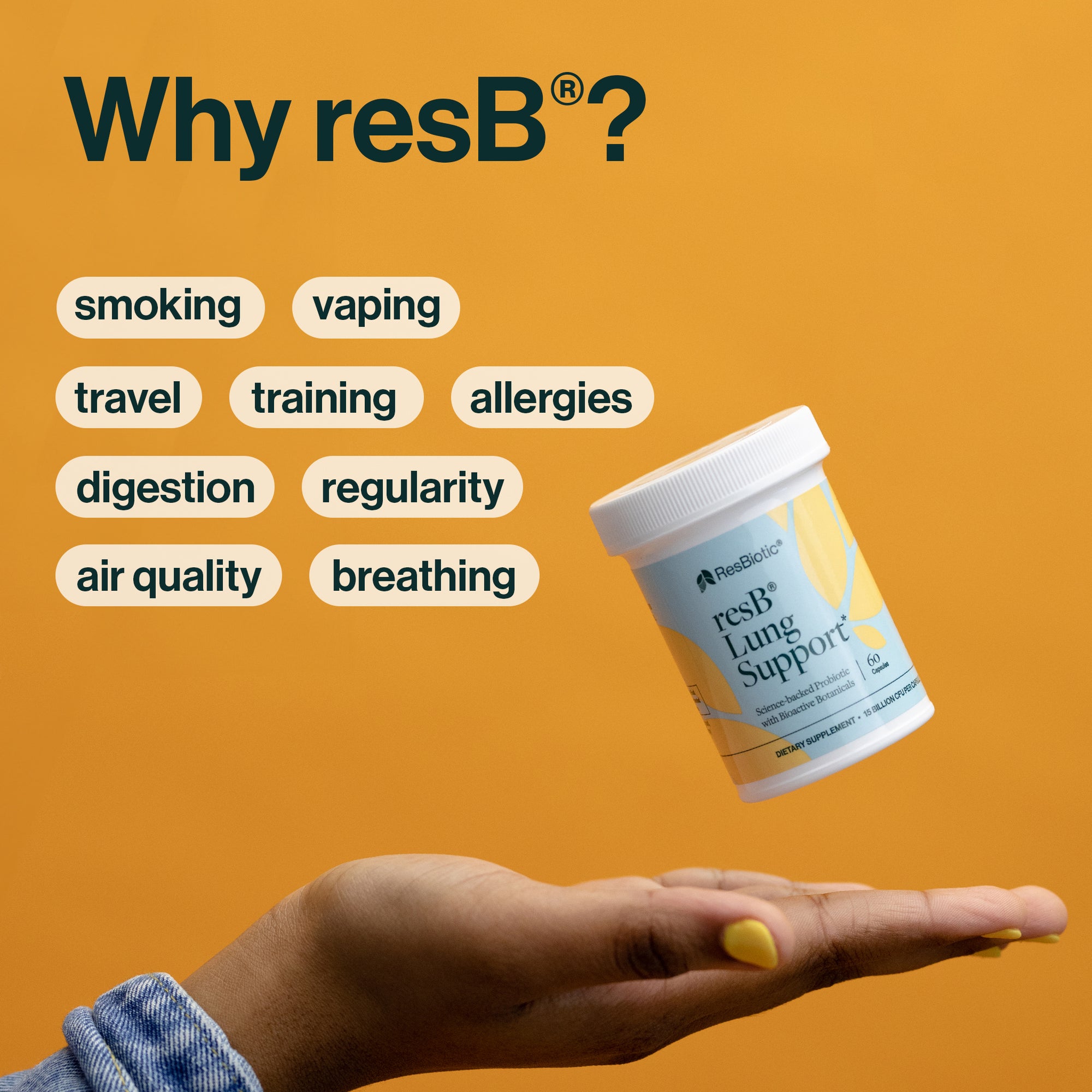 resB® Gut Lung Support Probiotic