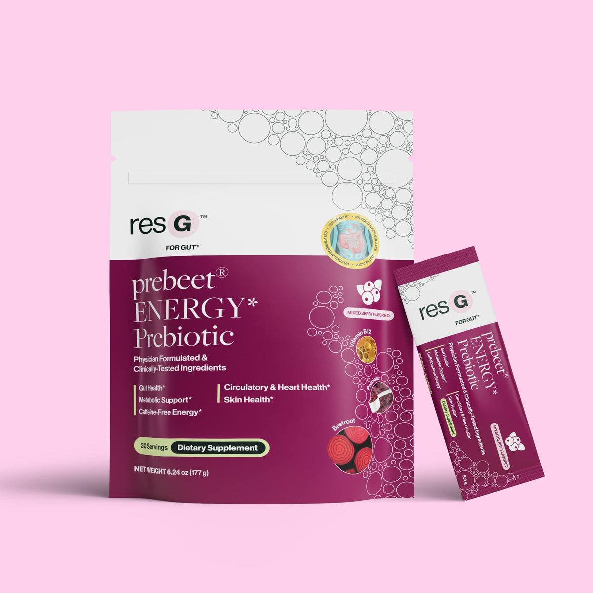 Resg resG prebeet | GLP-1 Digestion Supplement | resbiotic