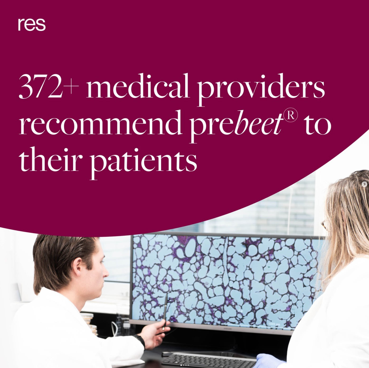 372+ medical providers recommend prebeet to their patients