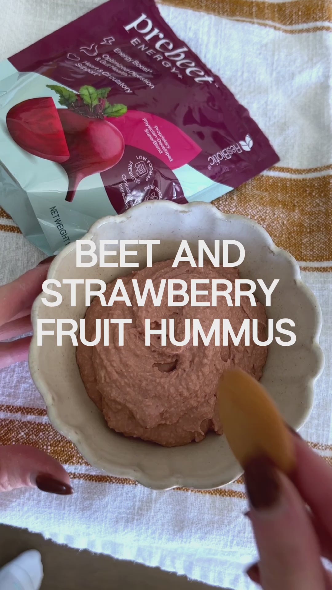 prebeet - Strawberry hummus recipe