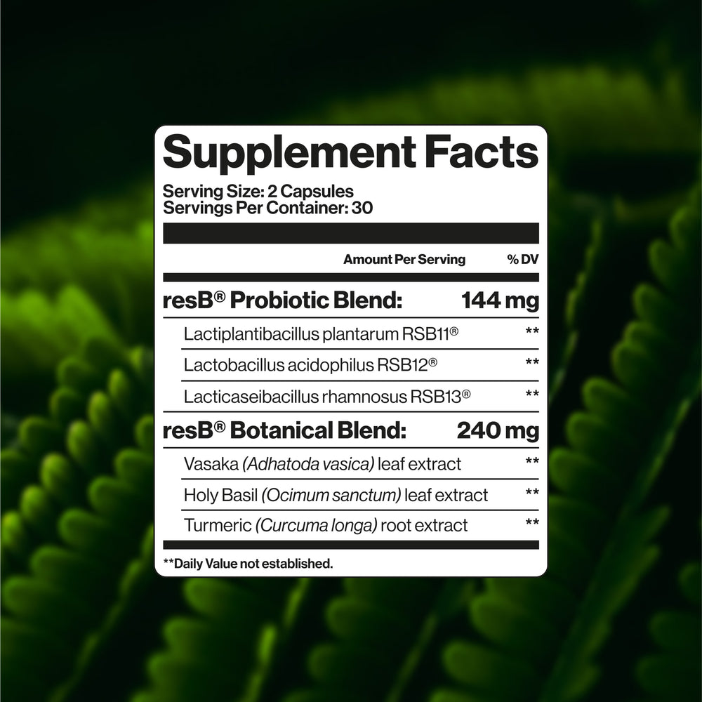 resB | Lung Support Supplement | Lung Support Probiotic