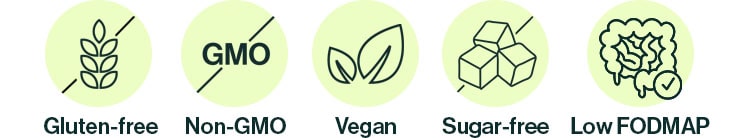 prebeet is also gluten free, non GMO, all natural, sugar free, vegan, cruelty free, dairy free, soy free, nut free, caffeine free, diet inclusive (keto, paleo, low FODMAP), and made in the USA.
