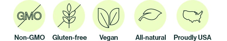 resM is also gluten free, non GMO, all natural, sugar free, vegan, cruelty free, dairy free, soy free, nut free, caffeine free, diet inclusive (keto, paleo), and made in the USA.